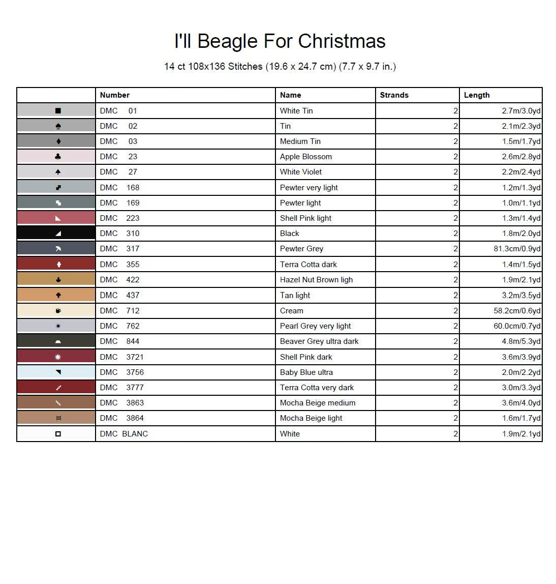 I'll Beagle For Christmas Cross Stitch Pattern | Funny Dog Holiday Embroidery | Instant Digital PDF Download