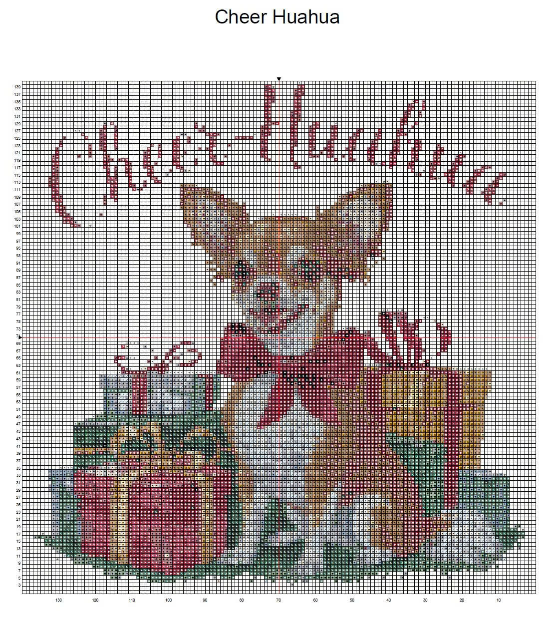 Cheer-Huahua Christmas Cross Stitch Pattern | Funny Chihuahua Dog Holiday Embroidery | Instant PDF Download