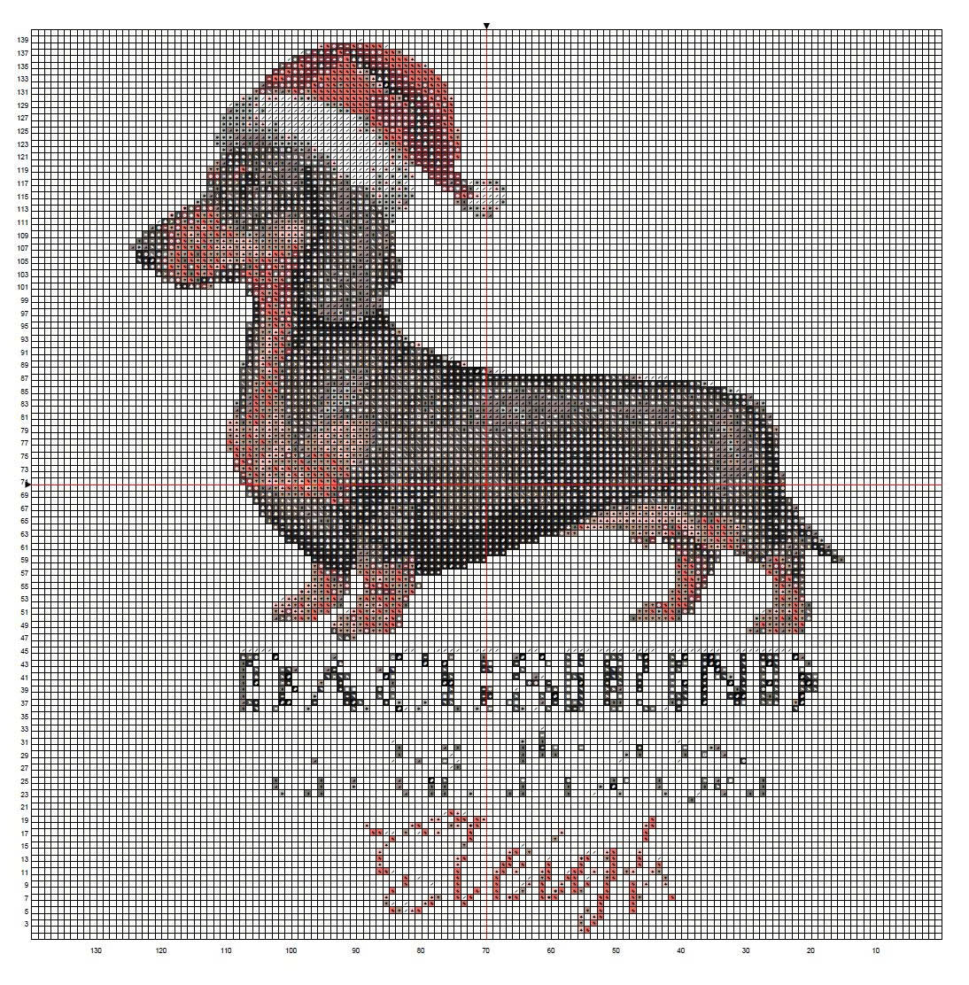 Santa Dachshund Sleigh Cross Stitch Pattern | Funny Wiener Dog Christmas Embroidery | Instant PDF Download