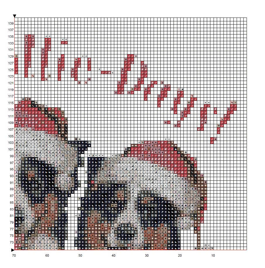 Herding Dogs Holiday Cross Stitch Pattern | 3 Collies in Santa Hats (Pattern Keeper PDF)