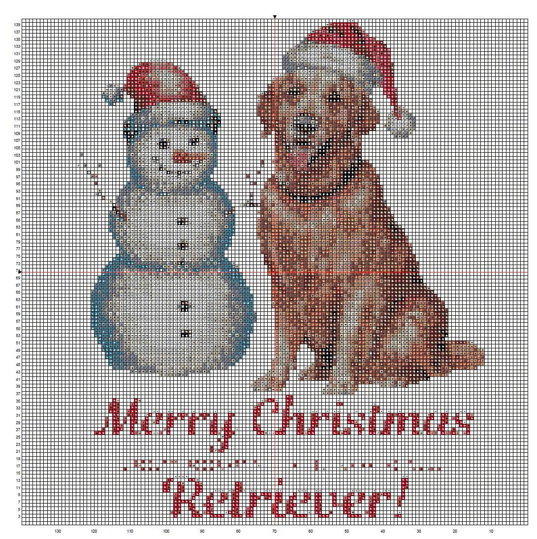 Rudolph the Red-Nosed Retriever Christmas Cross Stitch Pattern | Funny Golden Retriever & Snowman Holiday Embroidery | Instant PDF Download