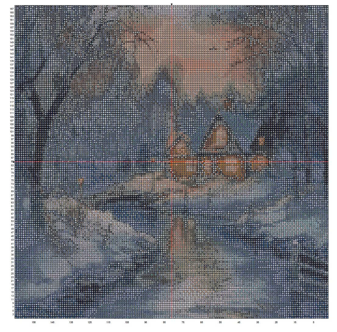 Winter Creek Cottage Cross Stitch Pattern | Cozy Sunset & Snow Bridge Landscape | Instant PDF Download