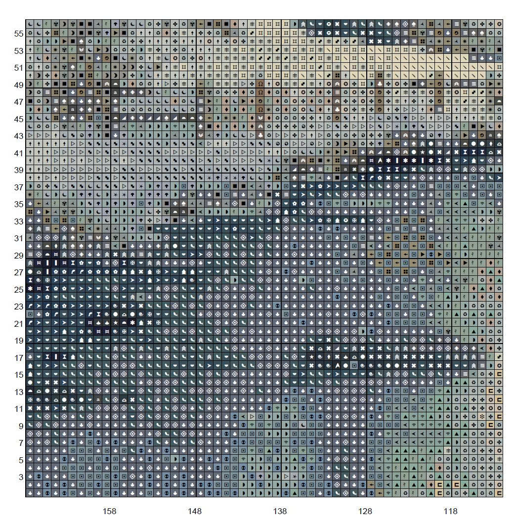 Winter Sunset Cabin Cross Stitch Pattern | Vibrant Orange Sky Landscape | Instant PDF Download
