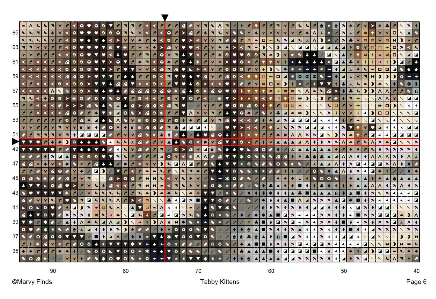Tabby Kittens - Realistic Watercolor Cross Stitch Pattern (Digital PDF)